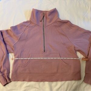 Lululemon Half-Zip Scuba Funnel Neck Cropped